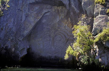 Maori Rock Carving